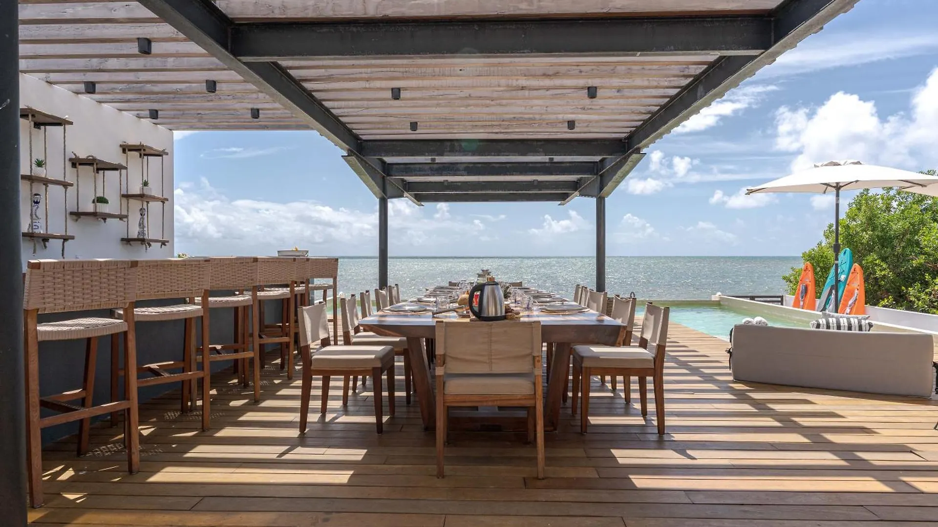Beachfront Luxury Villa With Pool With Private Cooker & Staff Puerto Morelos