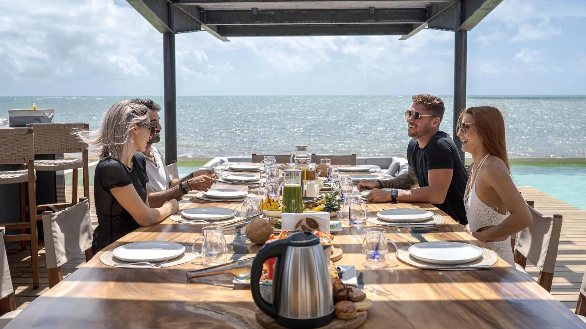 Beachfront Luxury Villa With Pool With Private Cooker & Staff Puerto Morelos 0*,