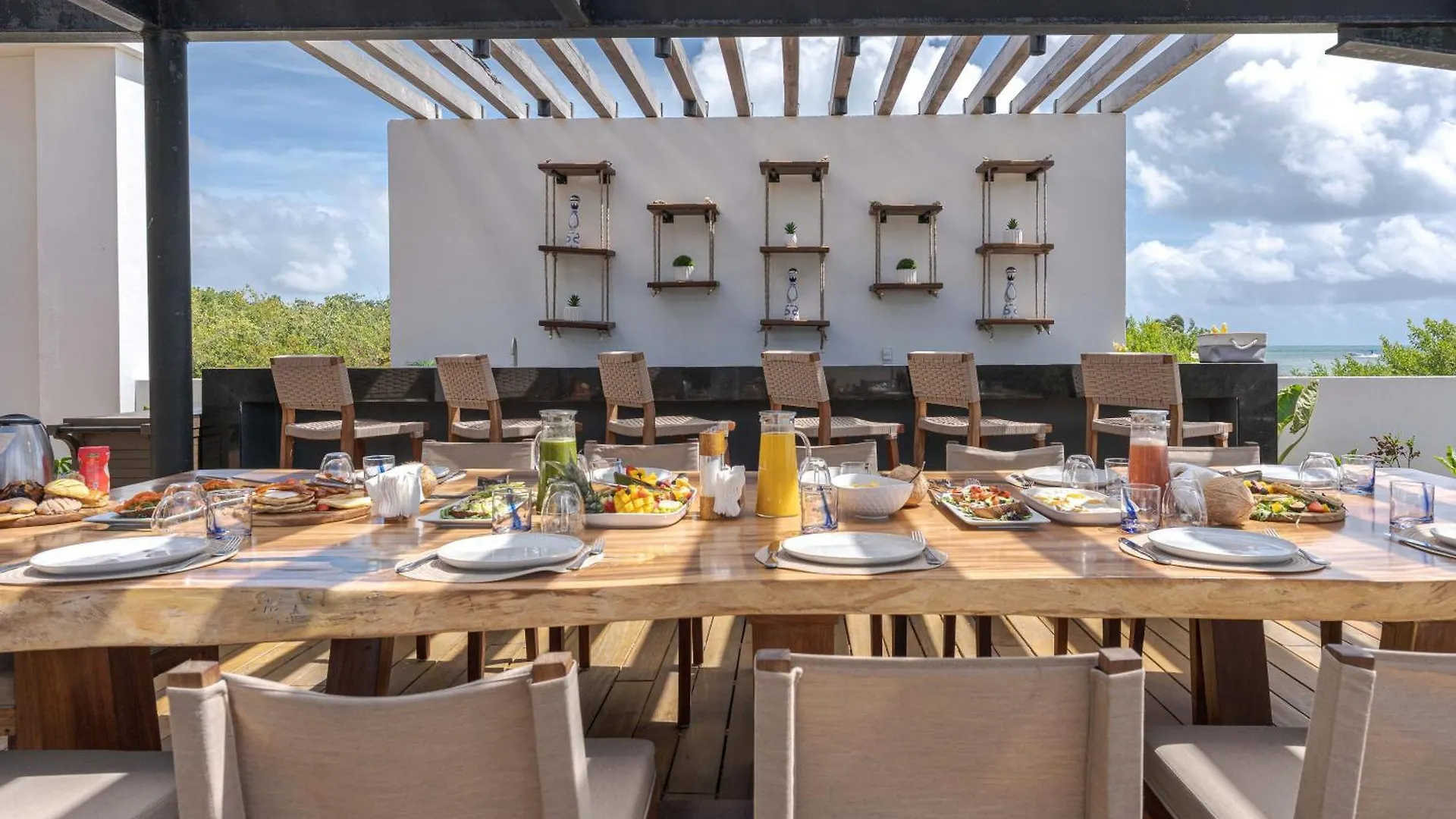 Beachfront Luxury Villa With Pool With Private Cooker & Staff Puerto Morelos Mexico